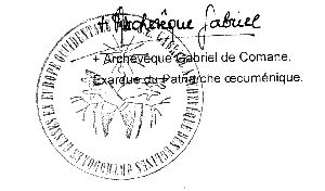 Sceau de Mgr Gabriel